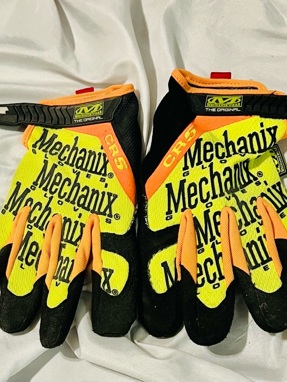 Mechanix Wear 5 High-Vis Orange & Yellow Work Gloves Size 10 L